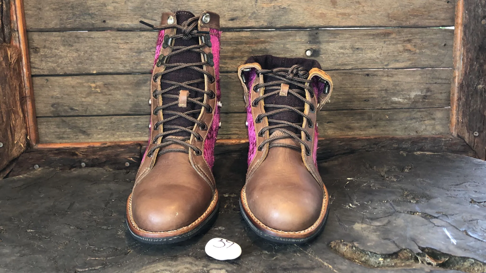 Size 39 Gypsy Boots - Hot Pink Deer