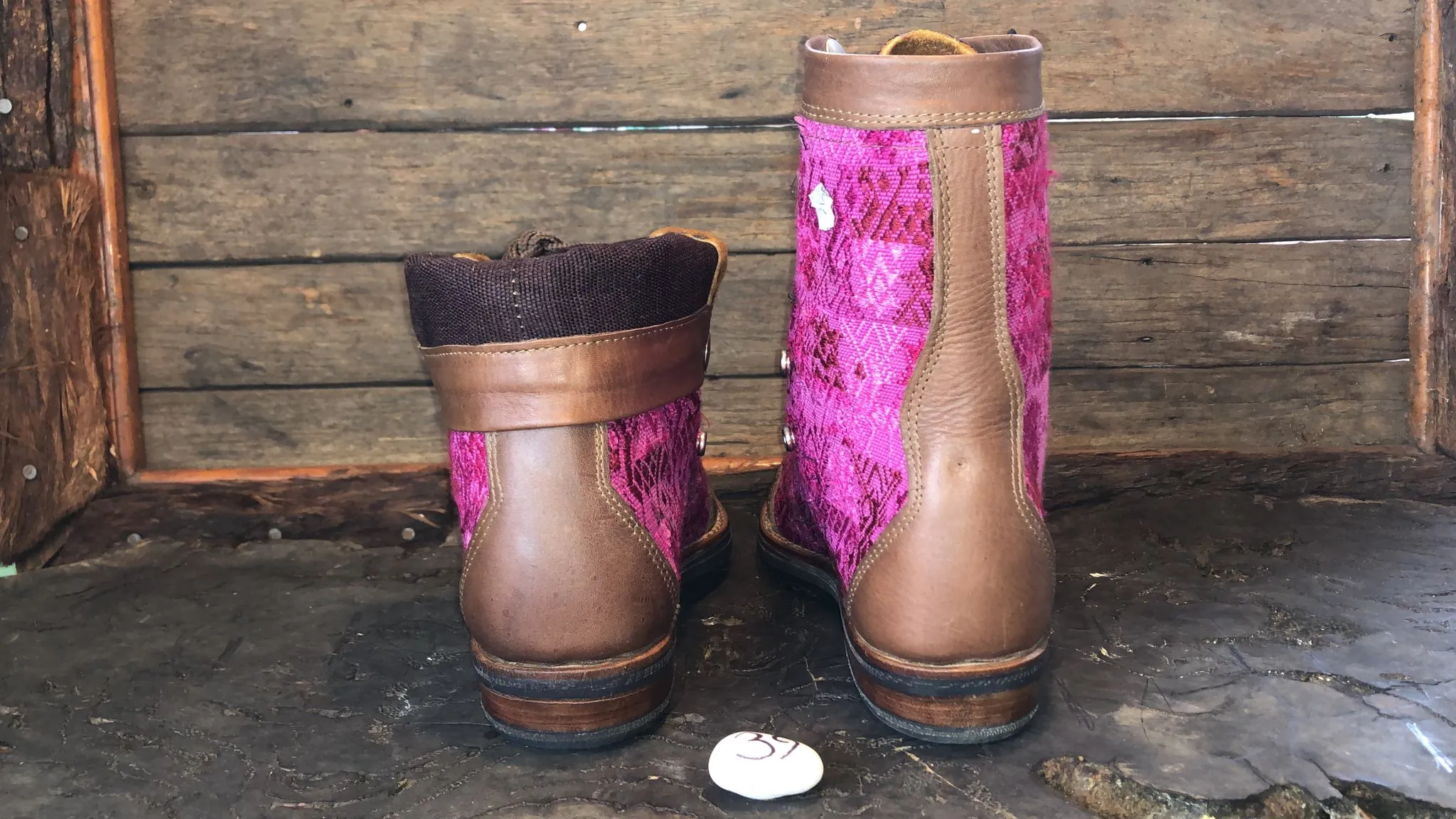 Size 39 Gypsy Boots - Hot Pink Deer