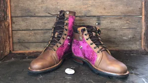 Size 39 Gypsy Boots - Hot Pink Deer