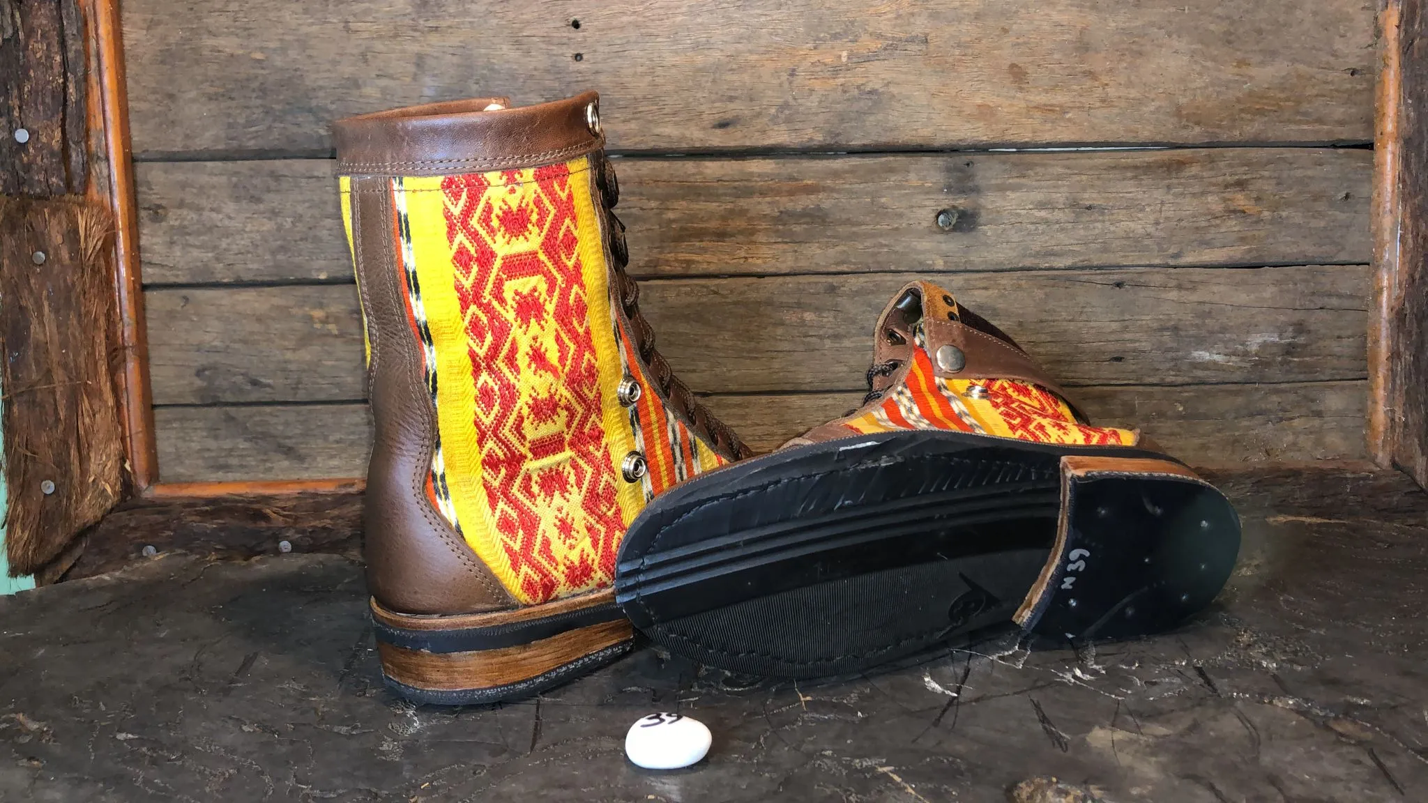 Size 39 Gypsy Boots - Yellow Fiesta