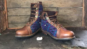 Size 43 Gypsy Boots - Purple and Blue