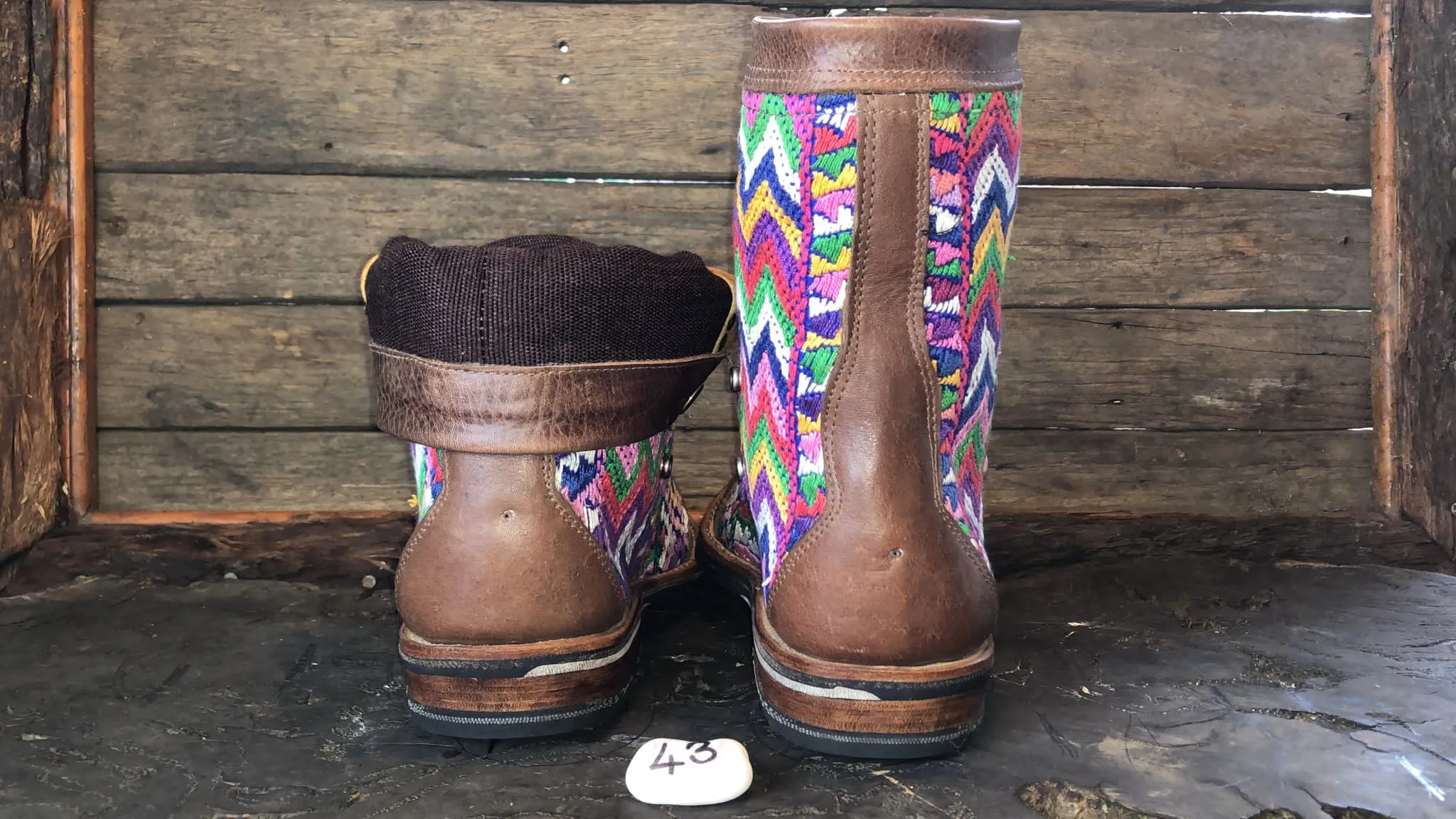 Size 43 Gypsy Boots - Zigzag Party