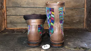 Size 44 Gypsy Boots - Yellow Zigzags