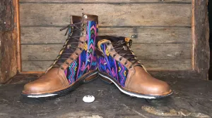 Size 45 Gypsy Boots - Pastel Patterns