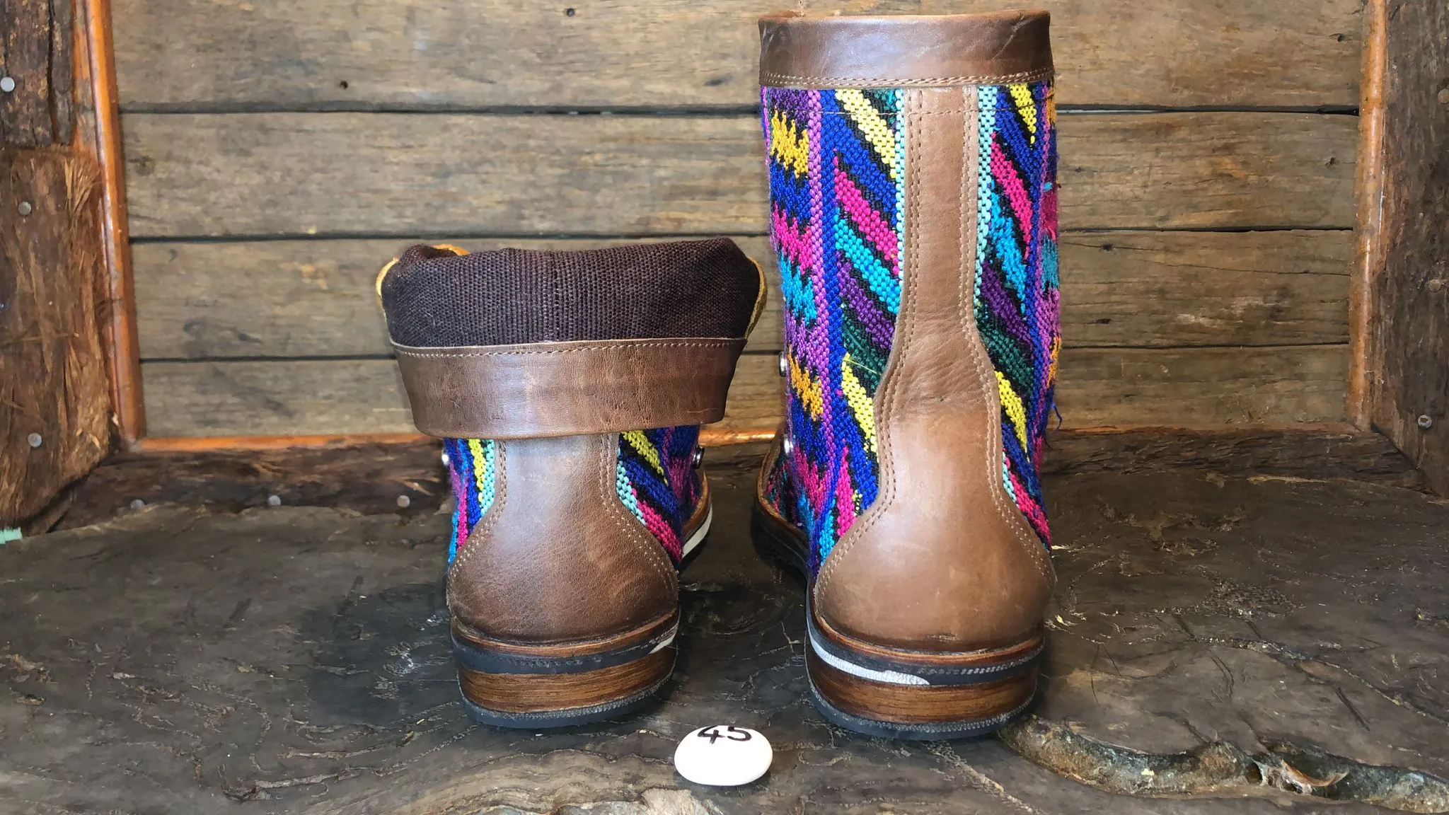 Size 45 Gypsy Boots - Pastel Patterns