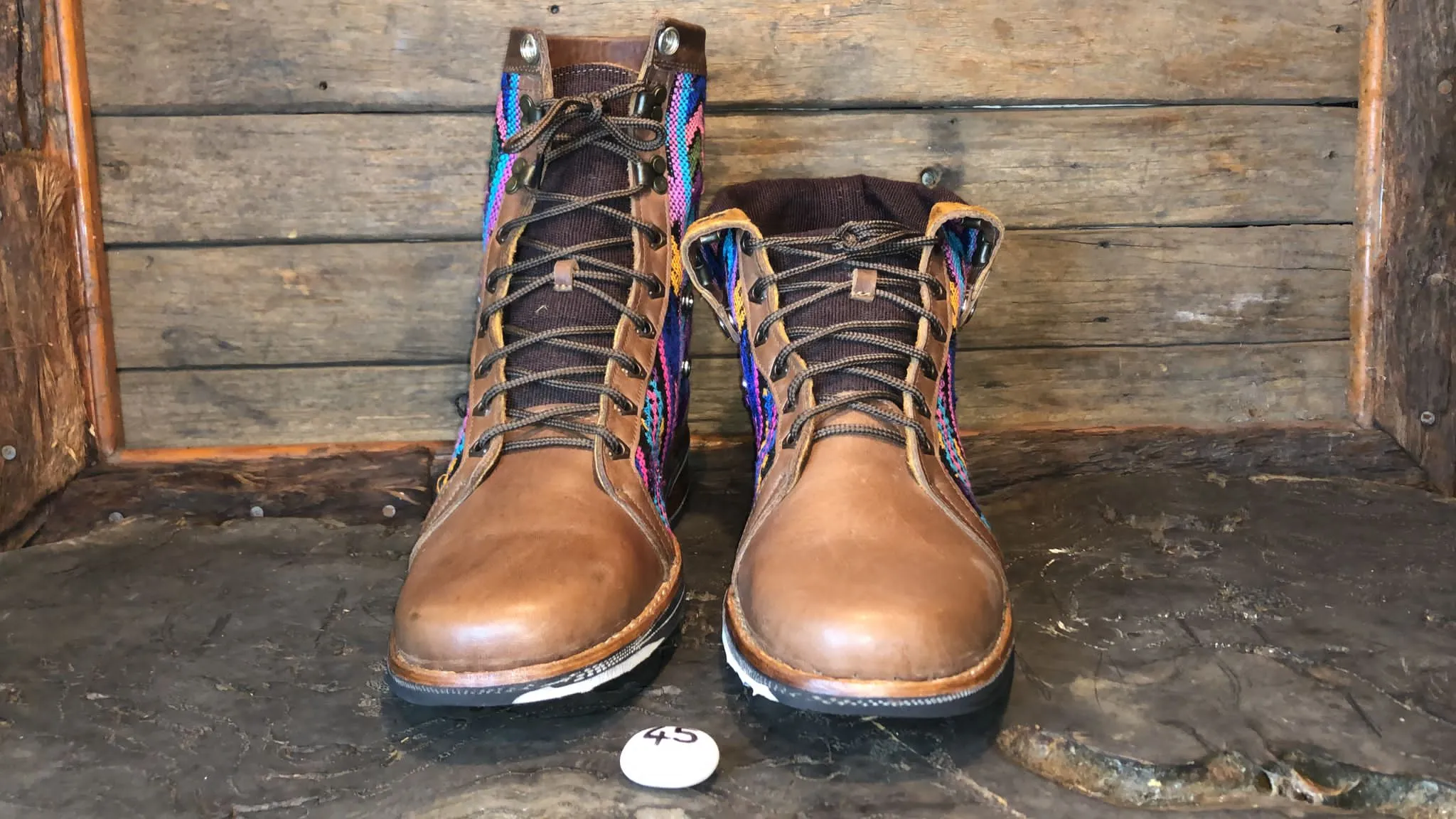 Size 45 Gypsy Boots - Pastel Patterns