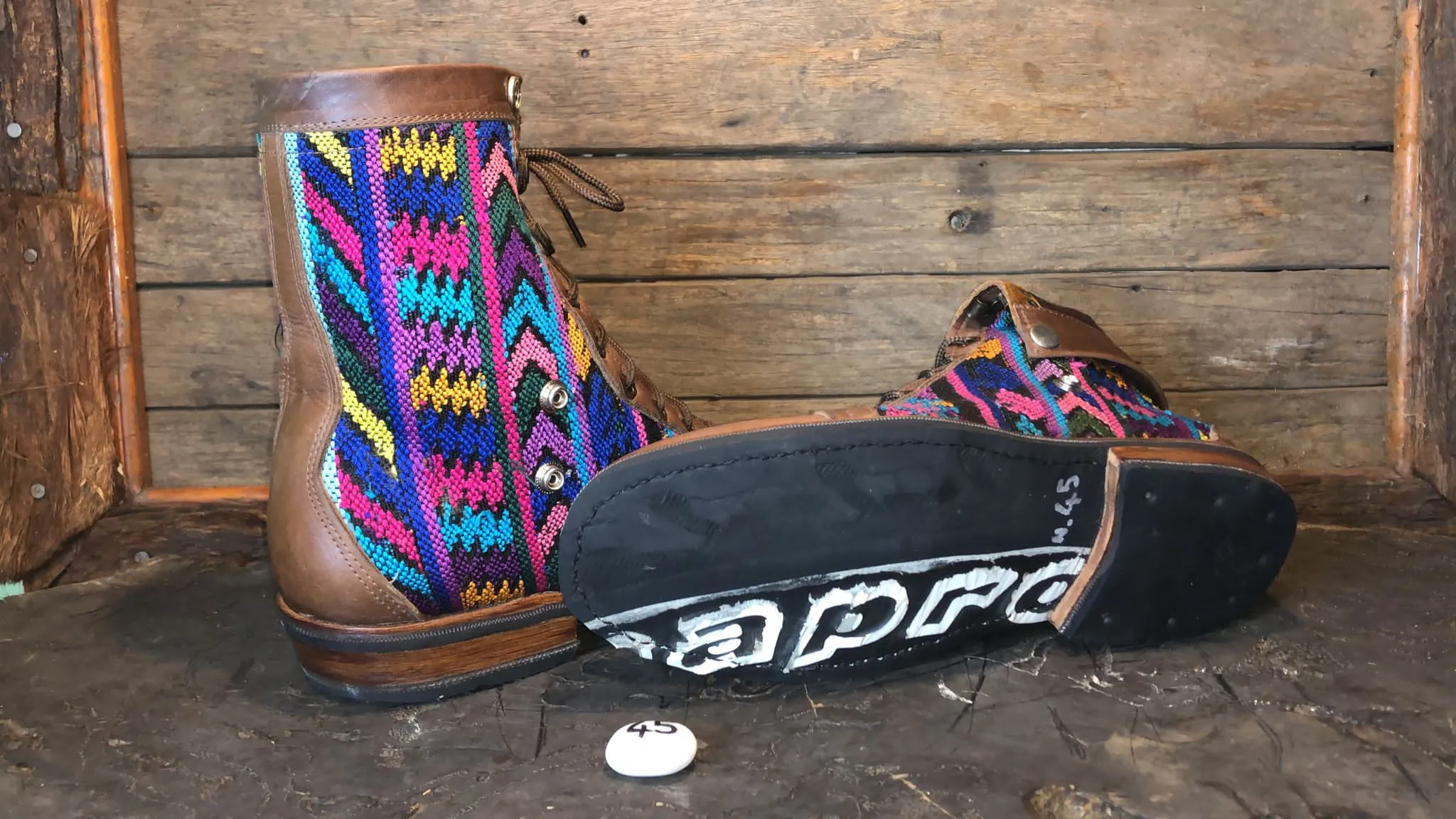Size 45 Gypsy Boots - Pastel Patterns