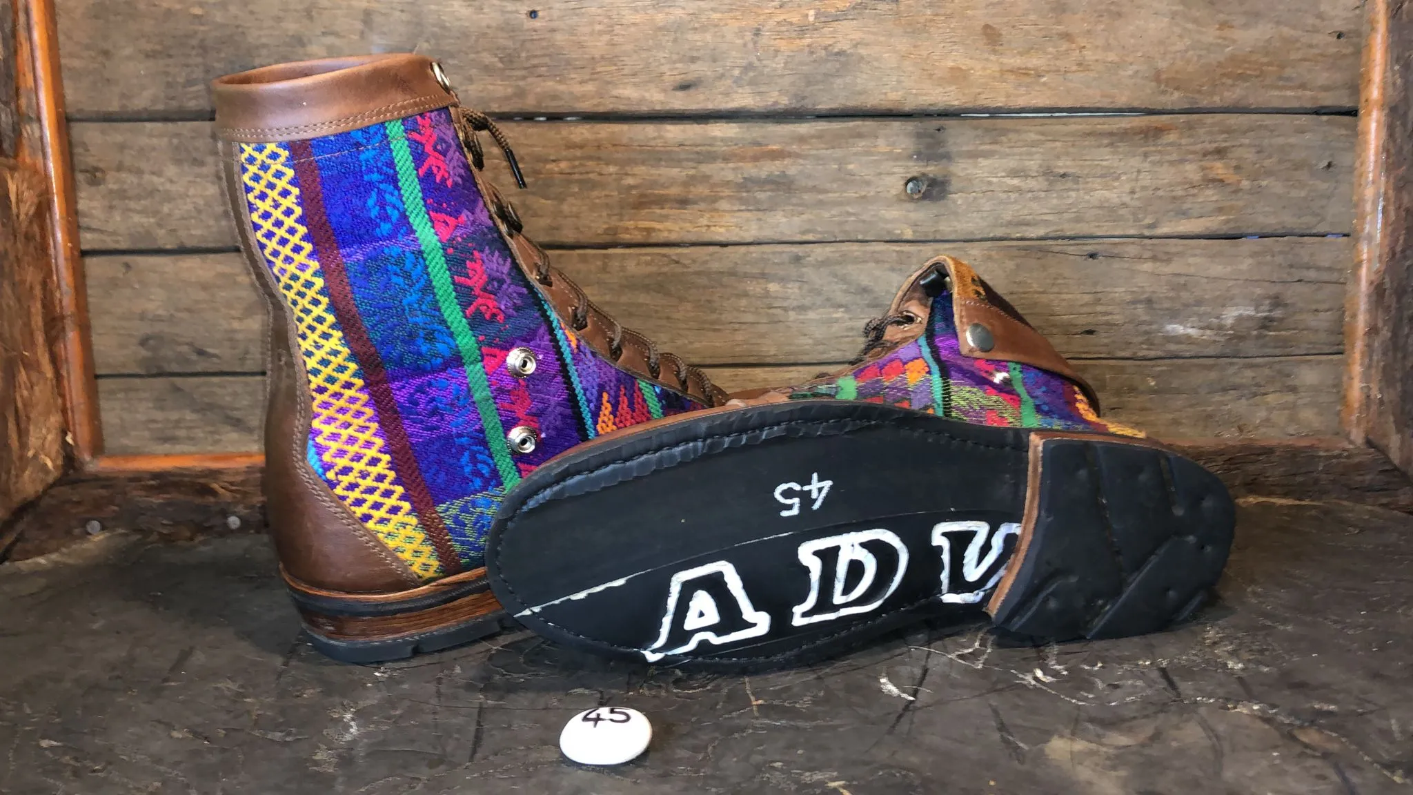 Size 45 Gypsy Boots - Vibrant Fiesta