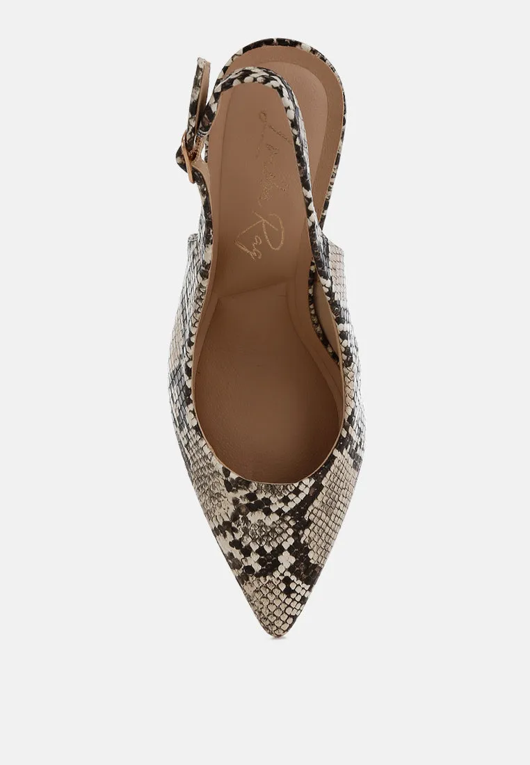 Slingback Stiletto Heel Sandals By RUW