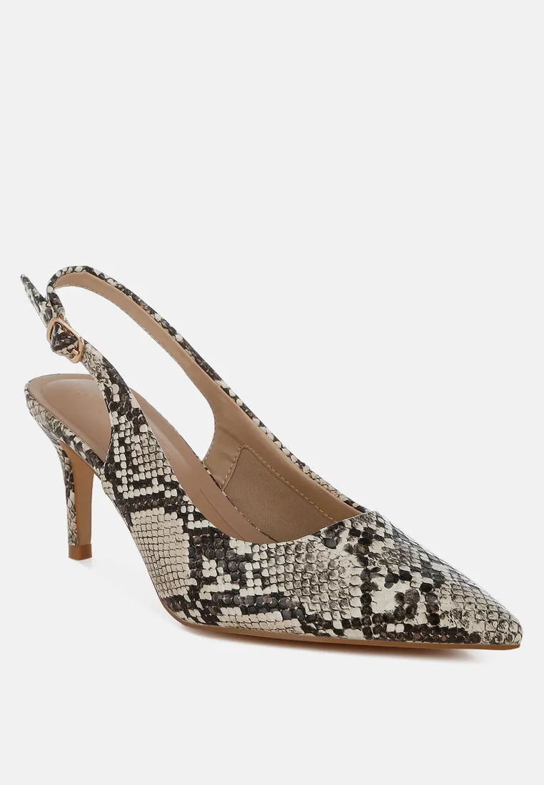 Slingback Stiletto Heel Sandals By RUW