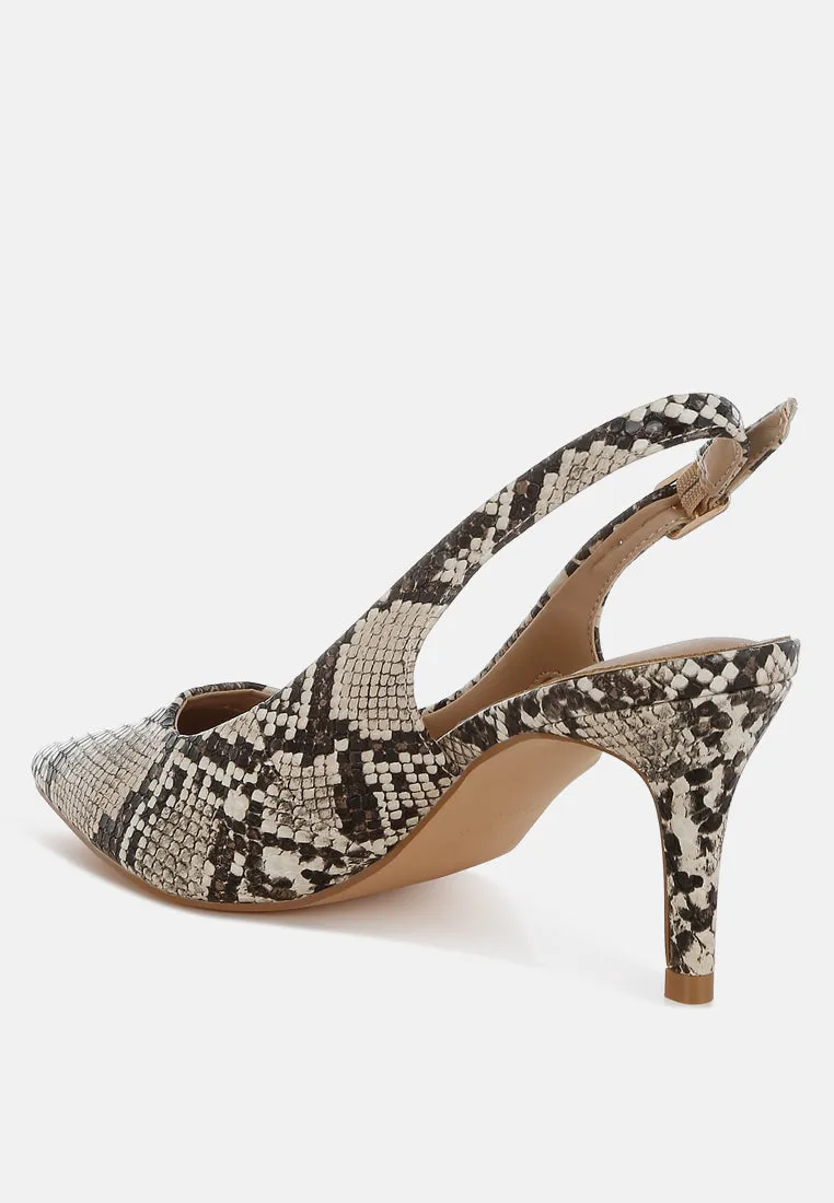 Slingback Stiletto Heel Sandals By RUW