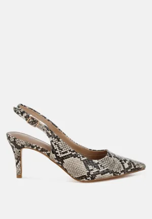 Slingback Stiletto Heel Sandals By RUW