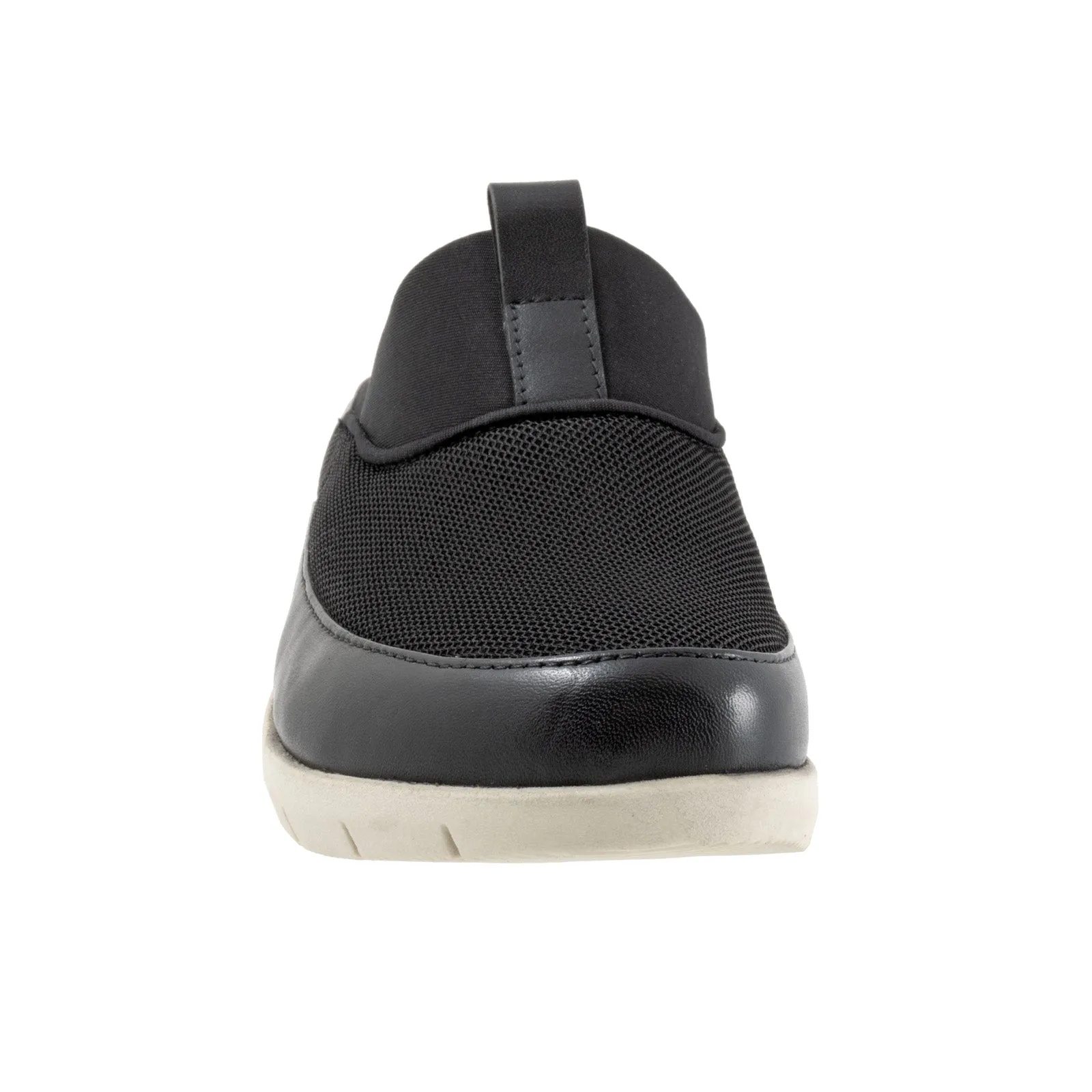 Softwalk Aberdeen Sport S2300-001 Womens Black Narrow Leather Clog Flats Shoes