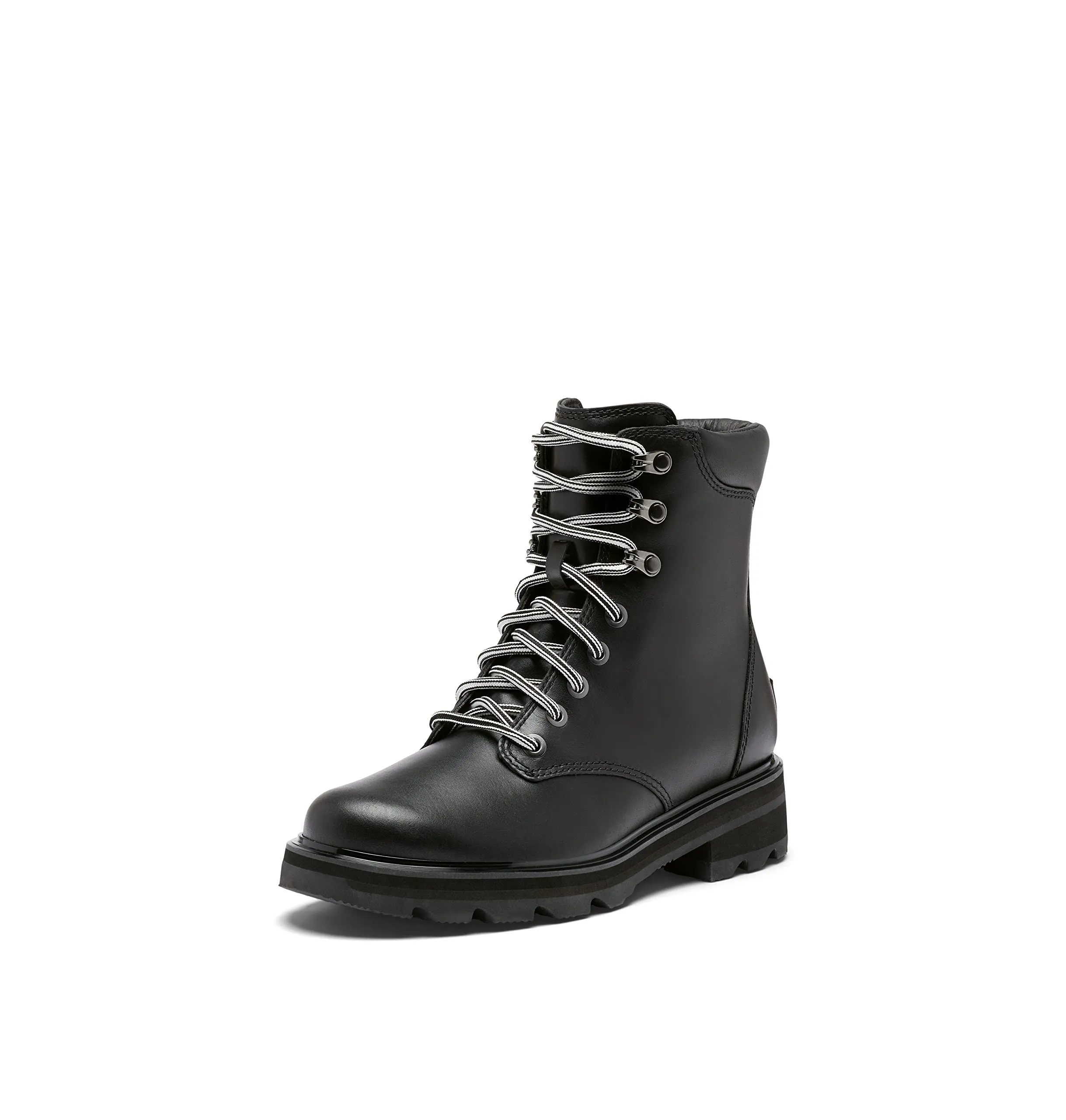 Sorel Women's Lennox Lace Waterproof Boots - Black, Sea Salt - Size 8