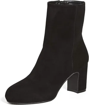 Stuart Weitzman Women's Gianella Booties, Black, 7.5 Medium US