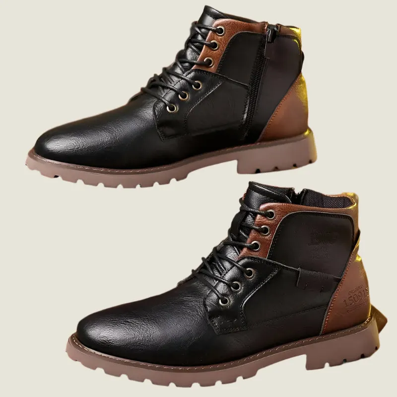 Sullivan | Men's Leather Zipper Dress Boots – Stylish and Long-lasting Footwear