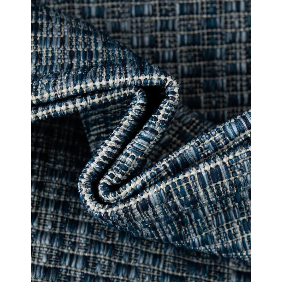 Swanee Blue Indoor / Outdoor Area Rug Arlmont & Co. Rug Size: Round 4'