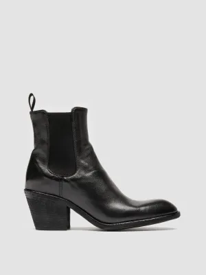 SYDNE 001 - Black Leather Chelsea Boots