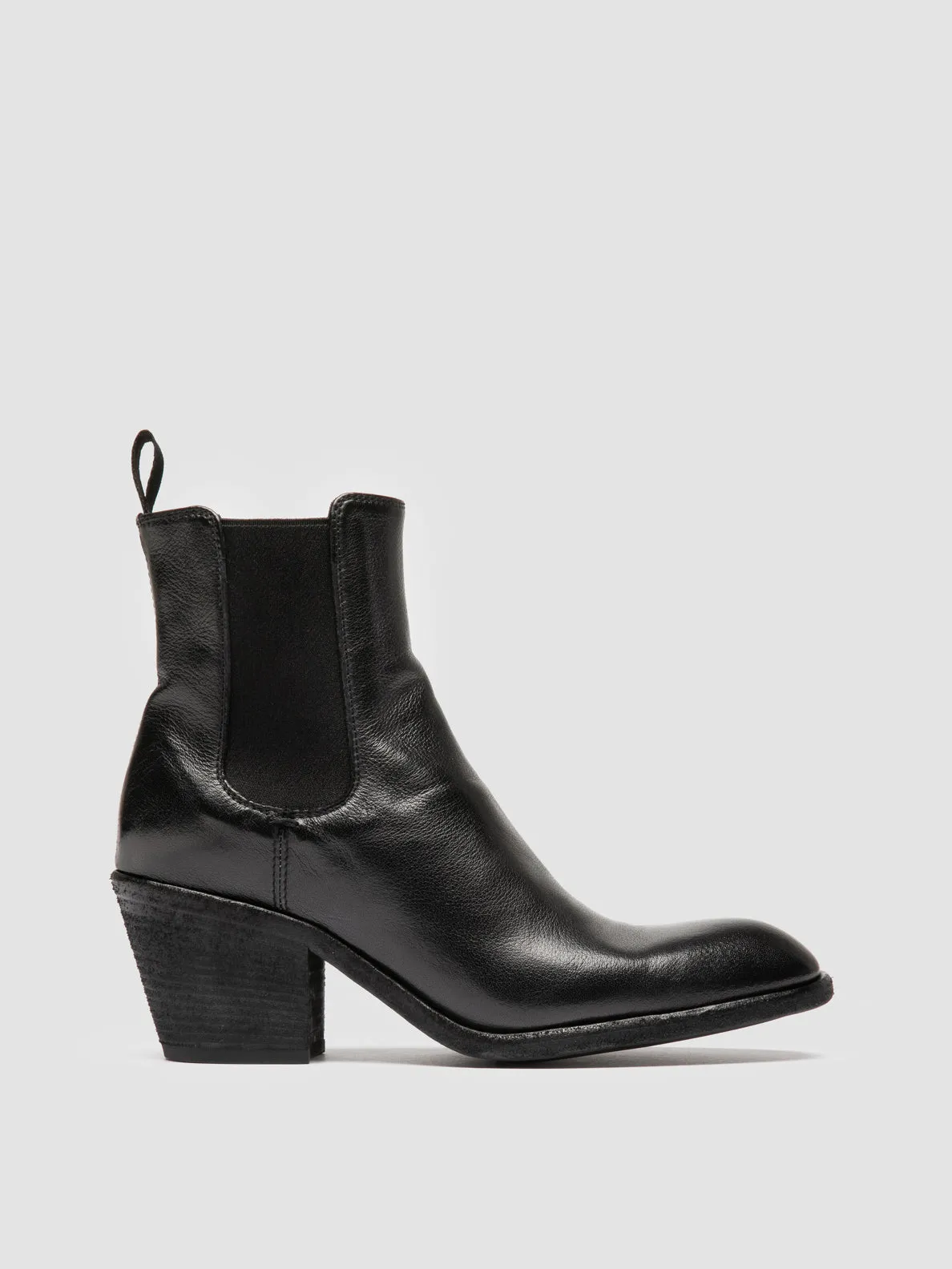 SYDNE 001 - Black Leather Chelsea Boots