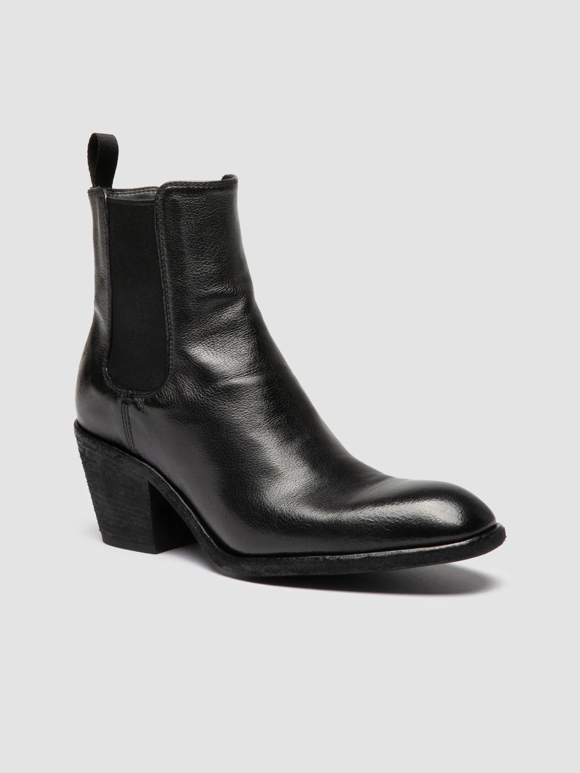 SYDNE 001 - Black Leather Chelsea Boots