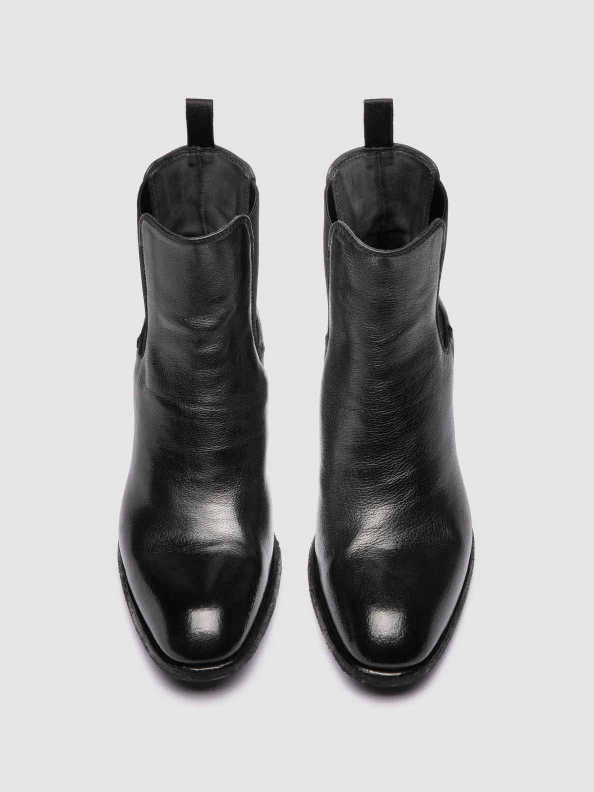 SYDNE 001 - Black Leather Chelsea Boots