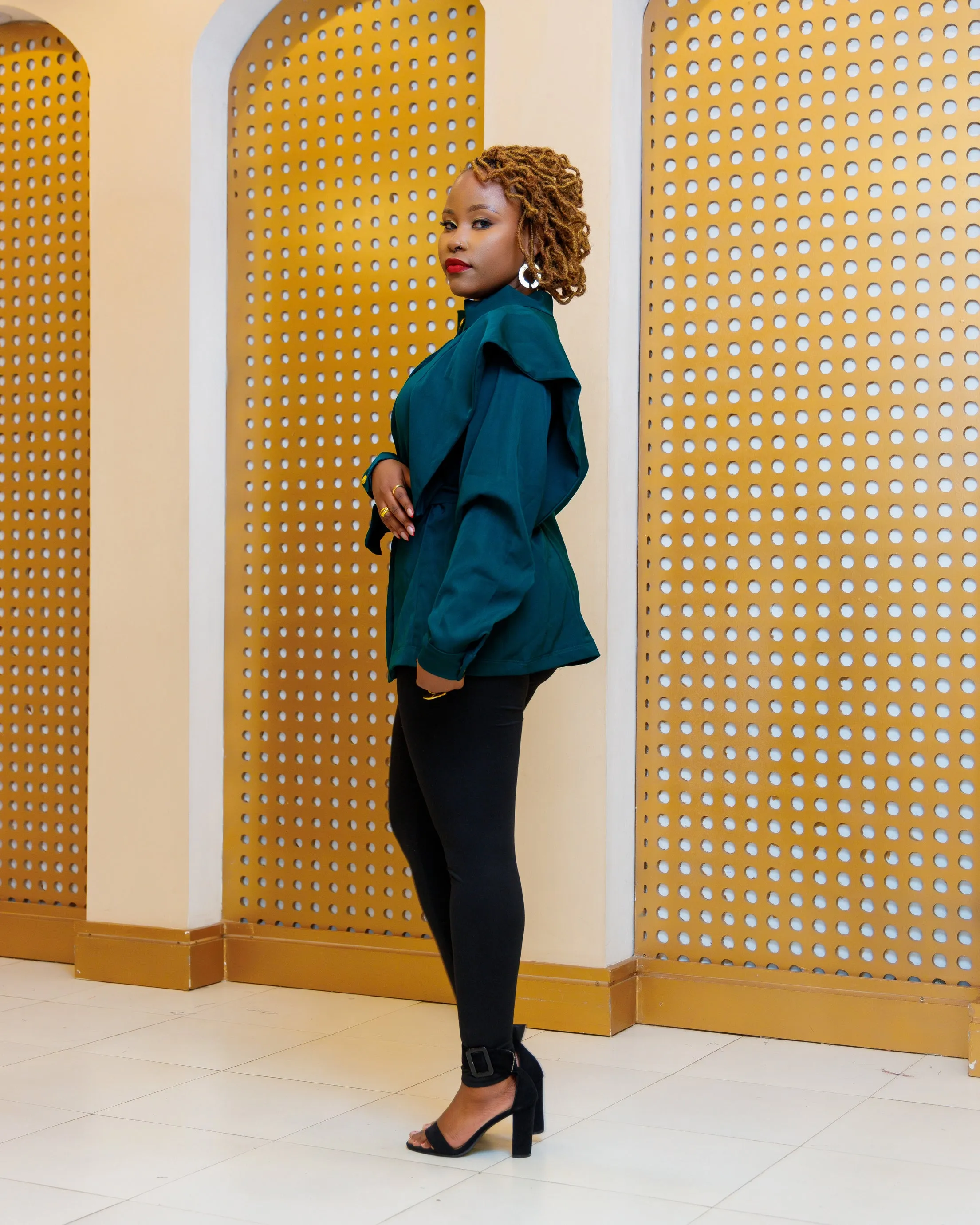 Thange Coat - Emerald Green