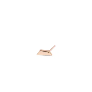 Trapezoid Shape Stud Earring
