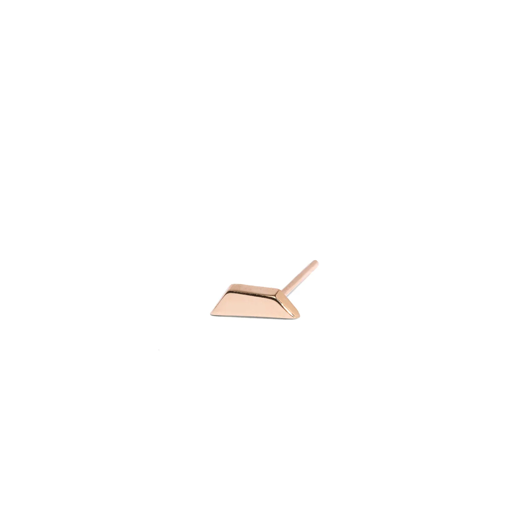 Trapezoid Shape Stud Earring