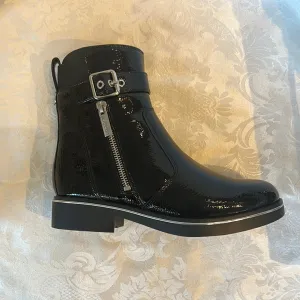 VALDINI PEPPY BLACK PATENT WATERPROOF