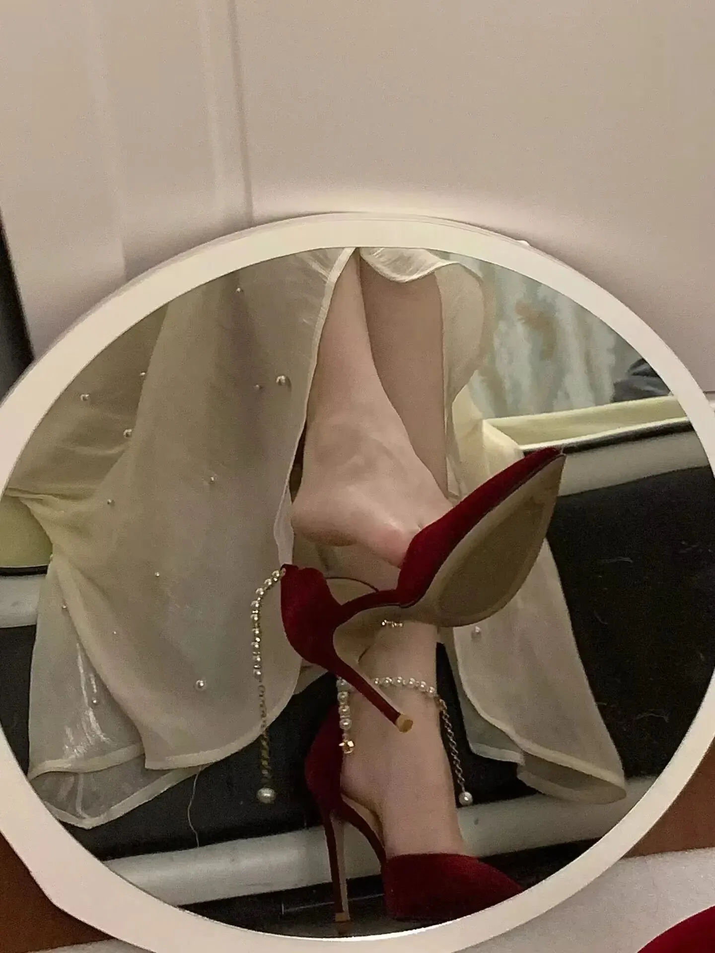 VougeVamp Pointed Toe High Heel Bridal Shoes – Elegant Metal Buckle Strap Stilettos for Weddings & Special Occasions