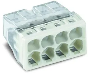 Wago 2273-208 8-Conductor Compact Push Wire Connector Terminal Block Grey