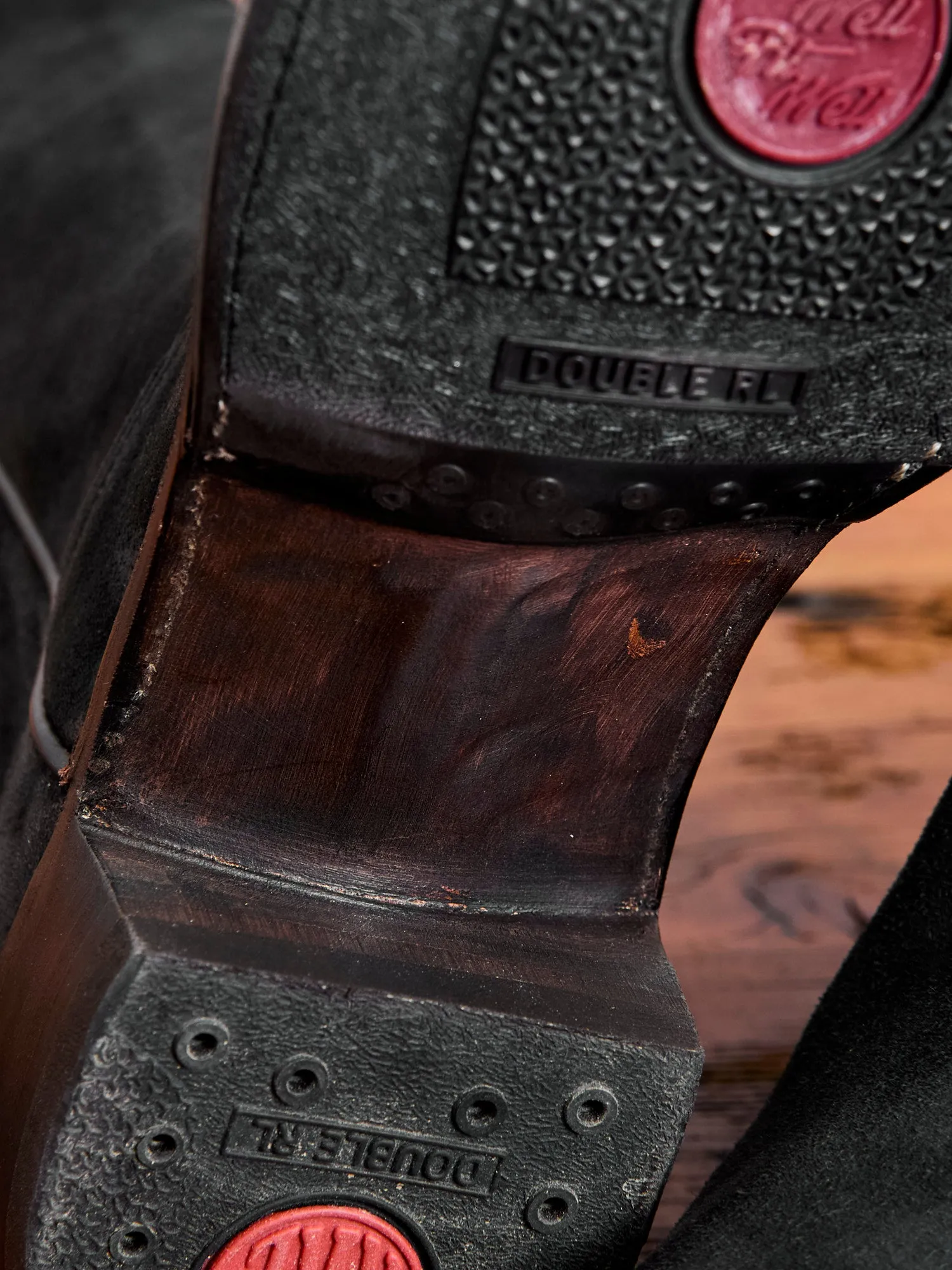 Walker Boot in Black Roughout