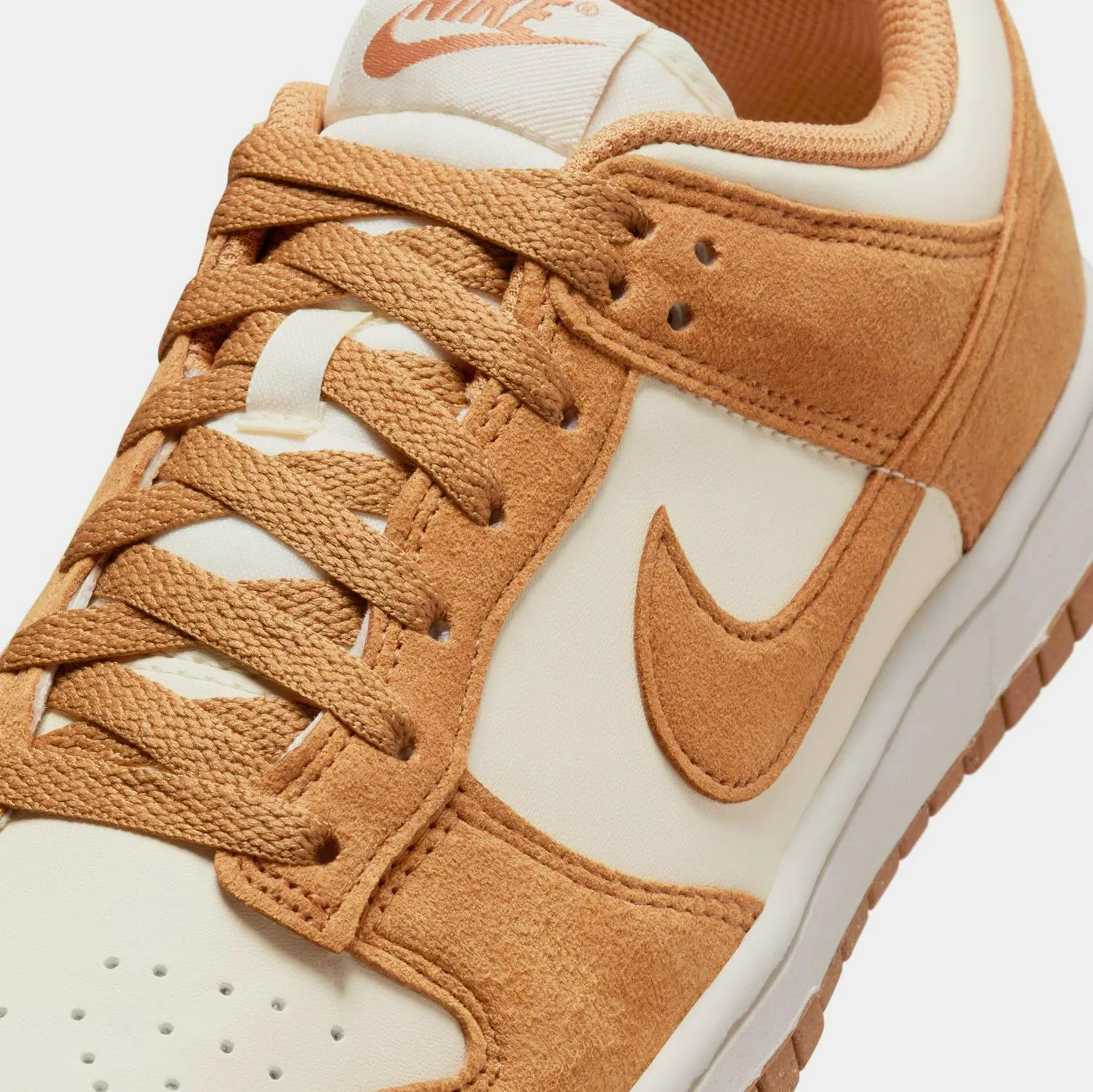 WMNS Nike Dunk Low Coconut Milk Flax Sail White Orange Shoe Sneaker Trainer