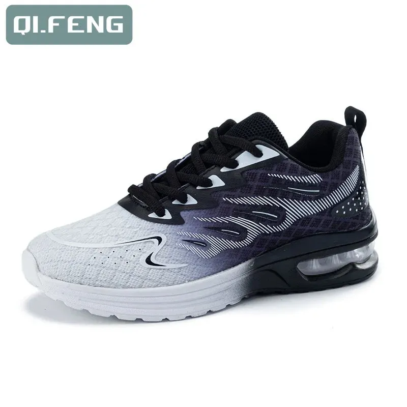 Women Autumn New Air Cushion Shoes Mesh Breathable Lightweight Comfortable Sneaker Fashion Casual Sports Large Footwear