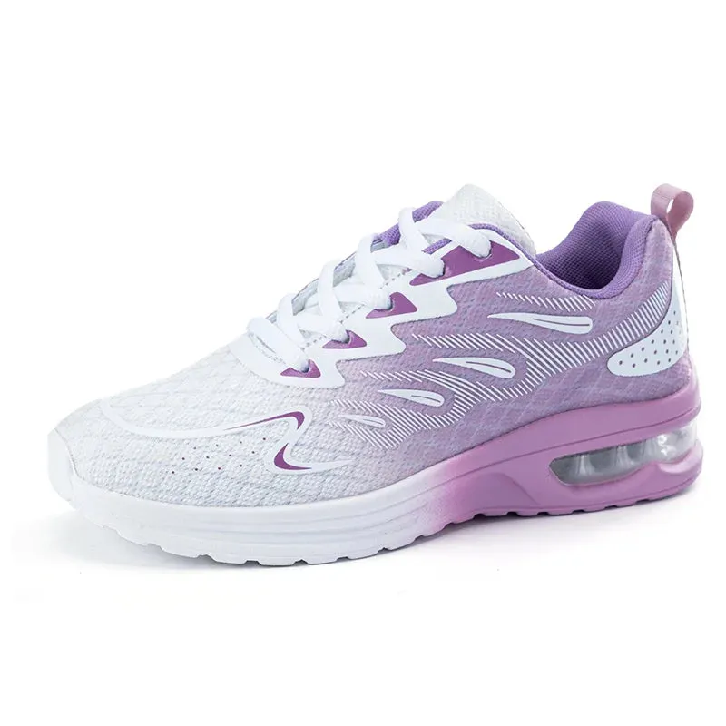 Women Autumn New Air Cushion Shoes Mesh Breathable Lightweight Comfortable Sneaker Fashion Casual Sports Large Footwear