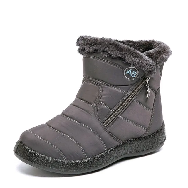 Women Boots Waterproof Snow Boots Female Plush Winter Boots Women Warm Ankle Botas Mujer Winter Shoes Woman Plus Size 43