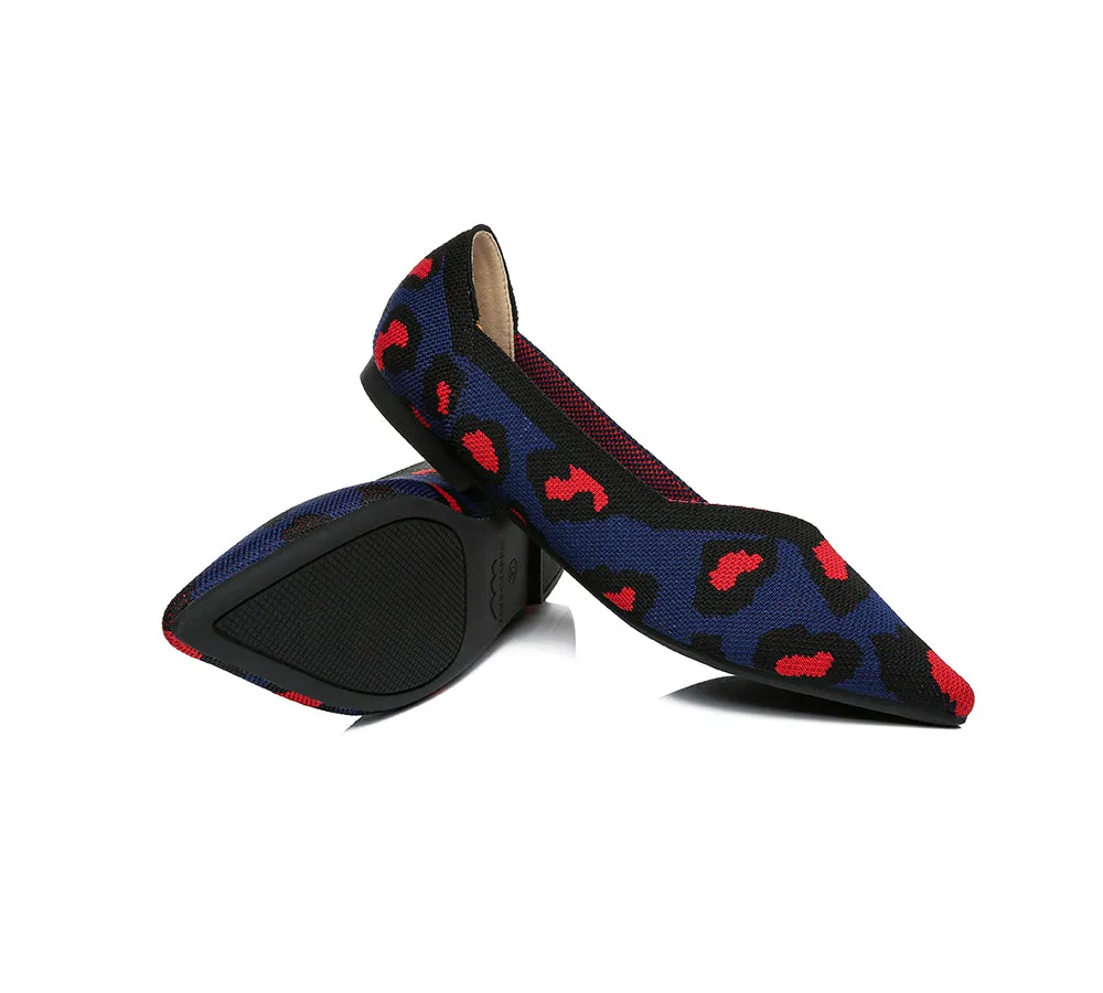 Women Foldable Pointed Toe Ballerina Flats Tania