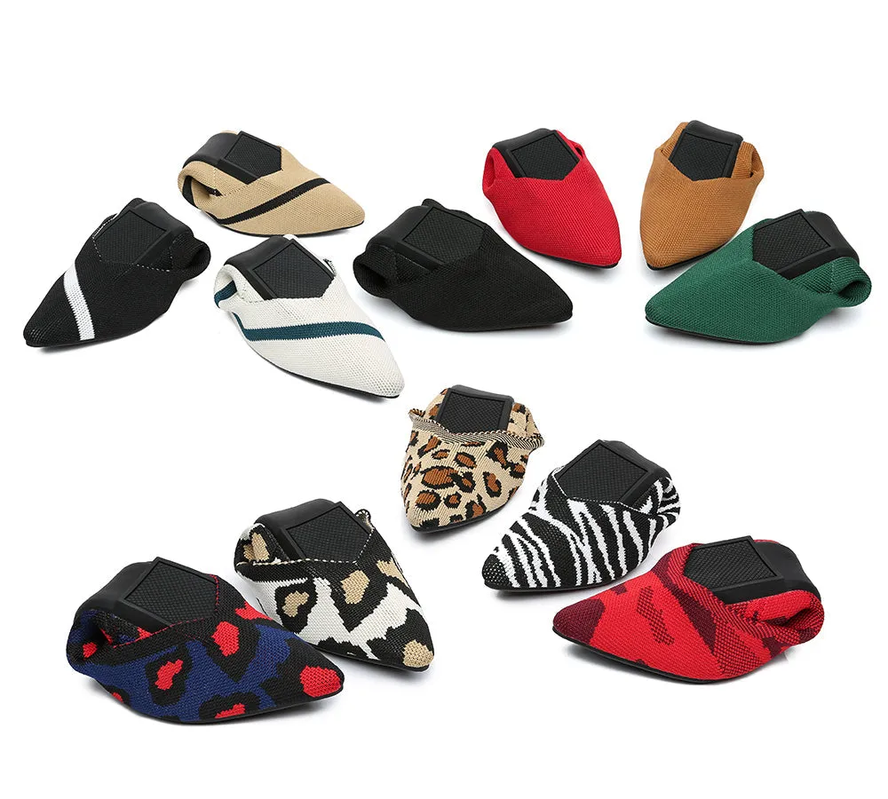Women Foldable Pointed Toe Ballerina Flats Tania