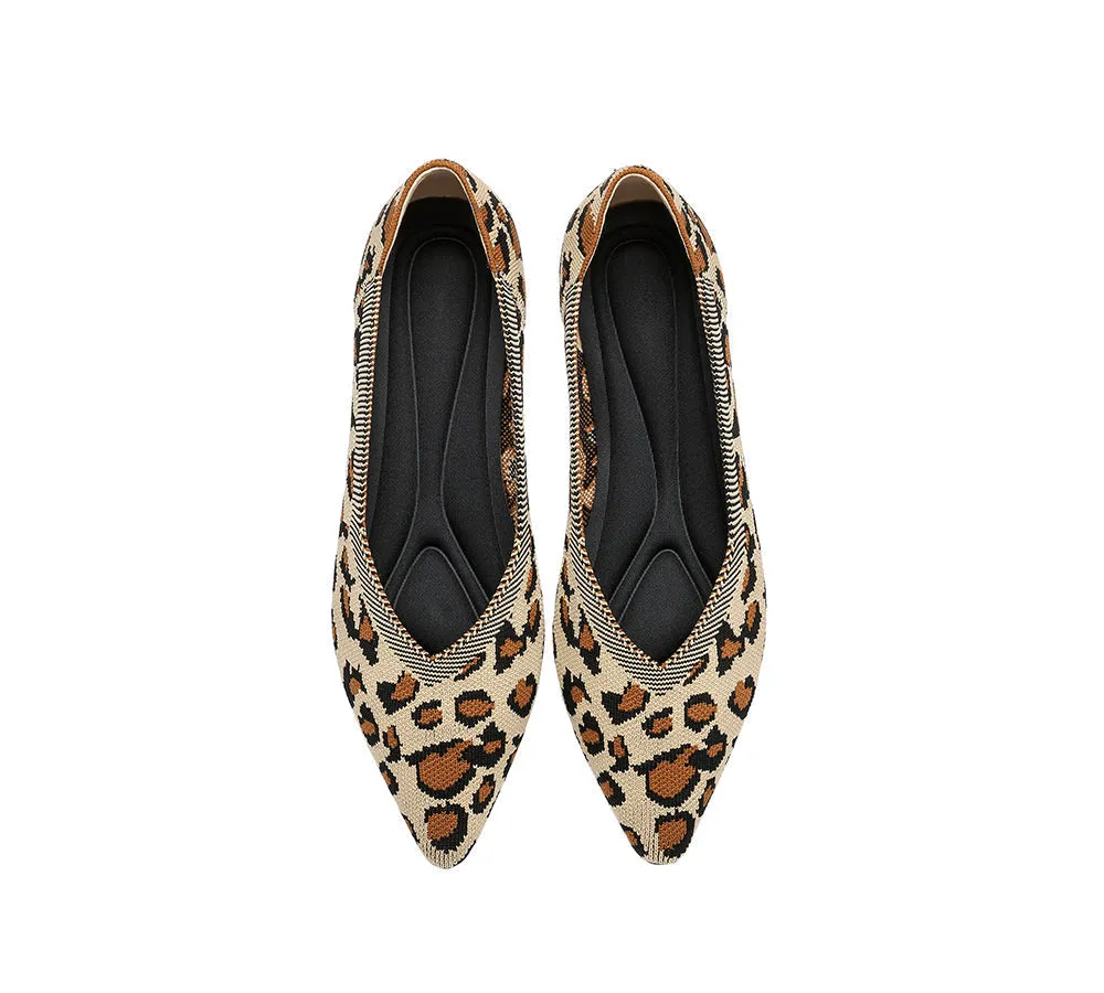 Women Foldable Pointed Toe Ballerina Flats Tania