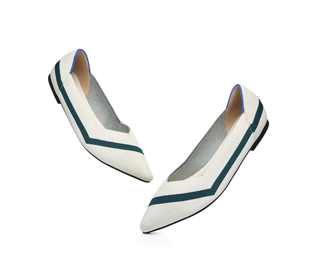 Women Foldable Pointed Toe Ballerina Flats Tania