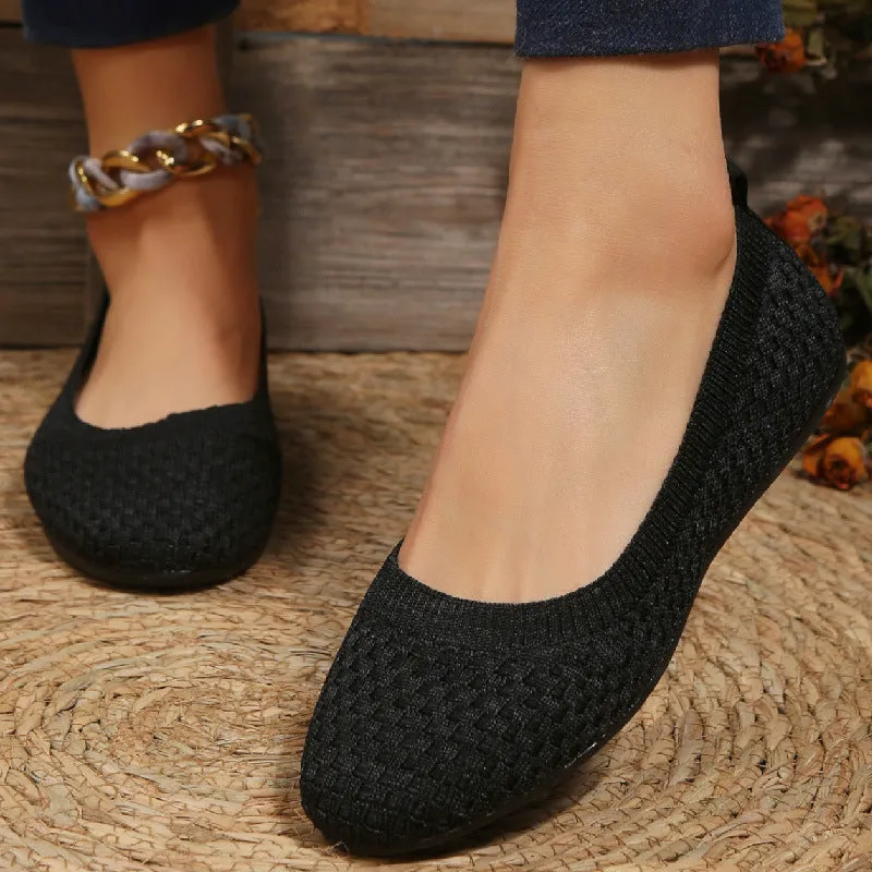Women's Ballerina Shoes Comfortable Fabric Design