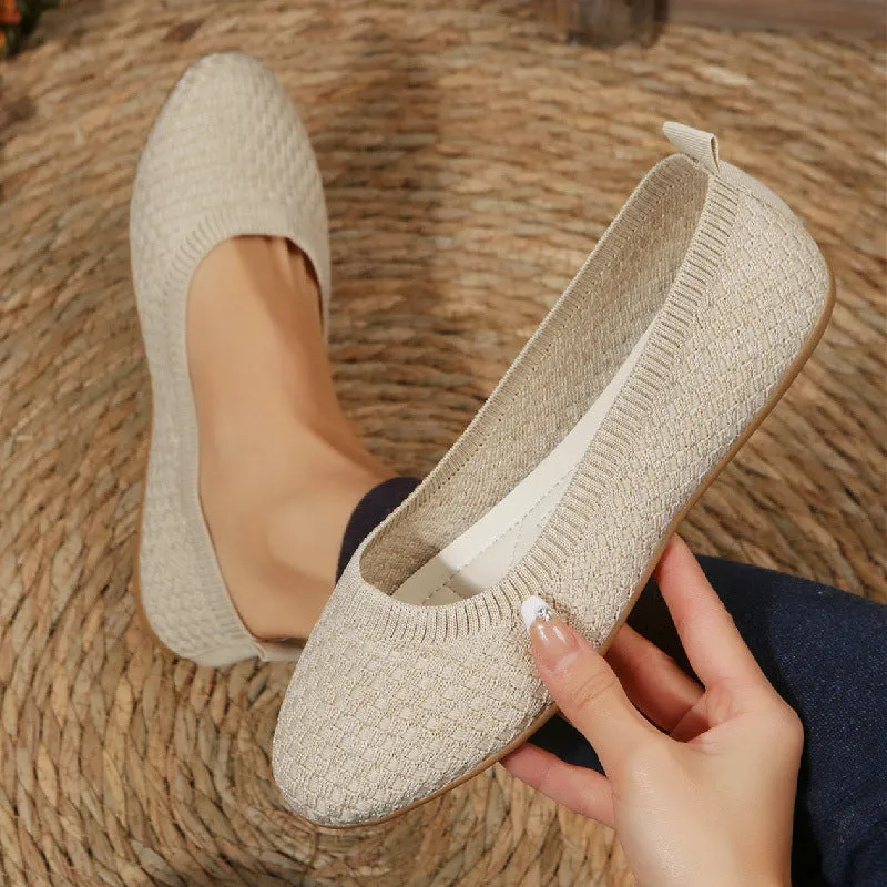 Women's Ballerina Shoes Comfortable Fabric Design
