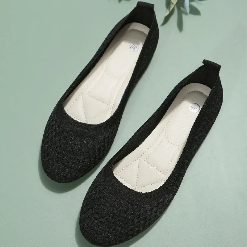 Women's Ballerina Shoes Comfortable Fabric Design