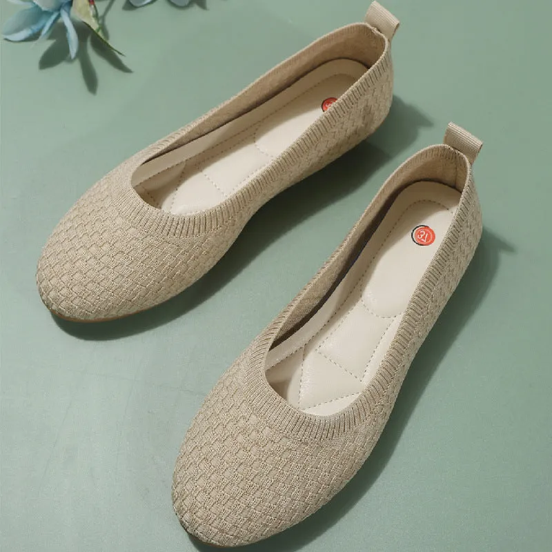 Women's Ballerina Shoes Comfortable Fabric Design