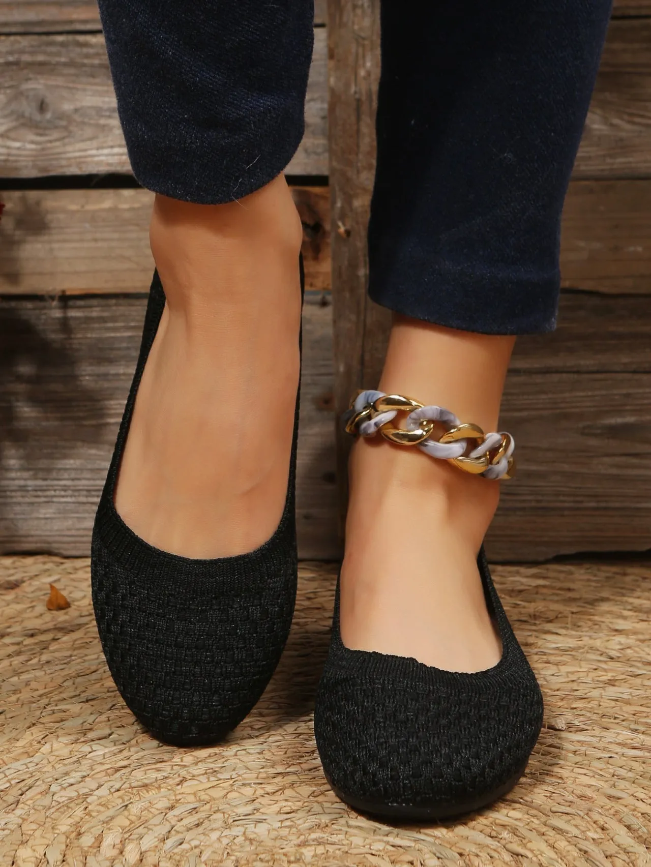 Women's Ballerina Shoes Comfortable Fabric Design