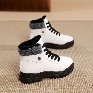 Women's Waterproof Lace-Up Winter Boots