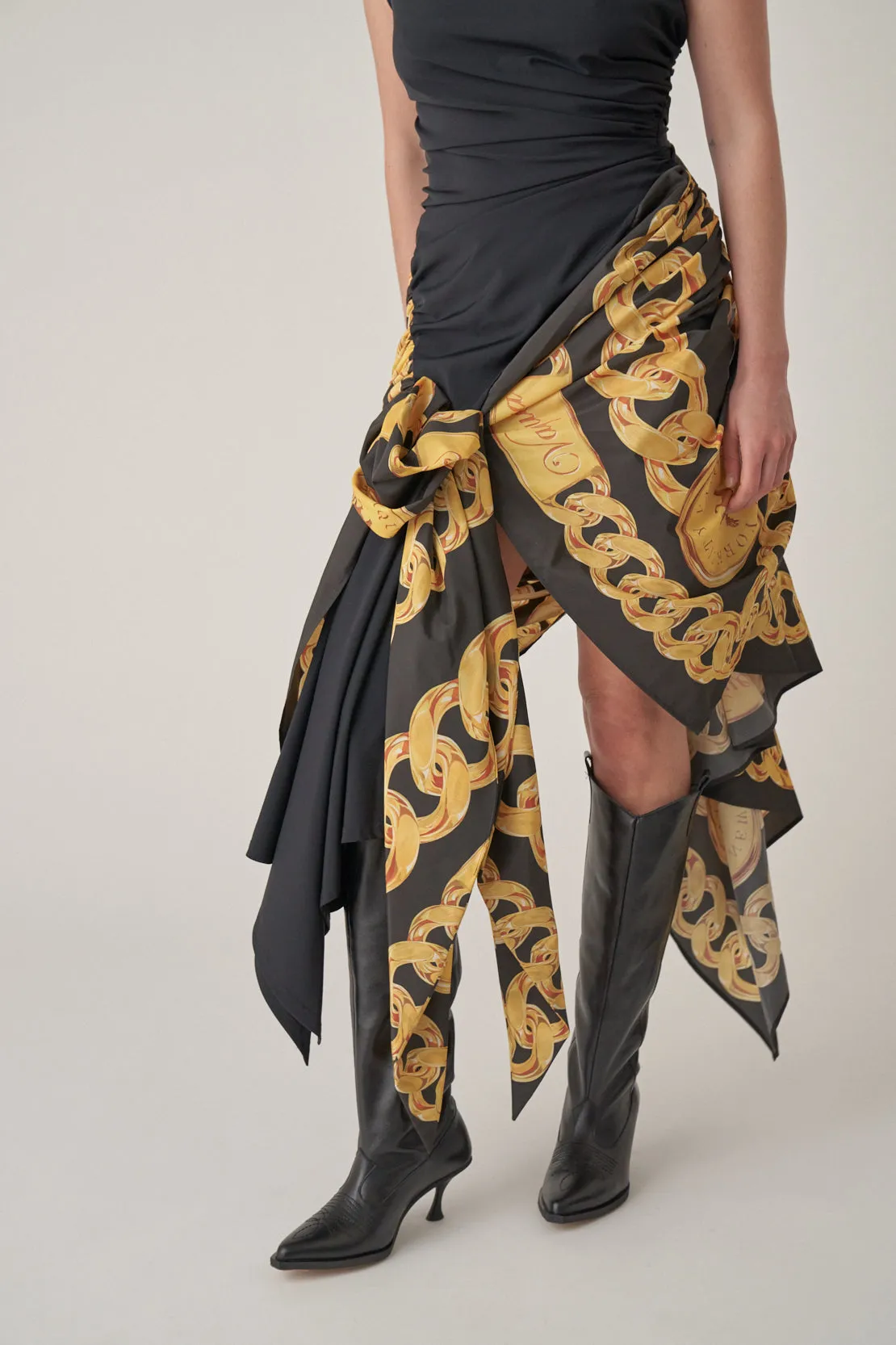 Woven Scarf Dress