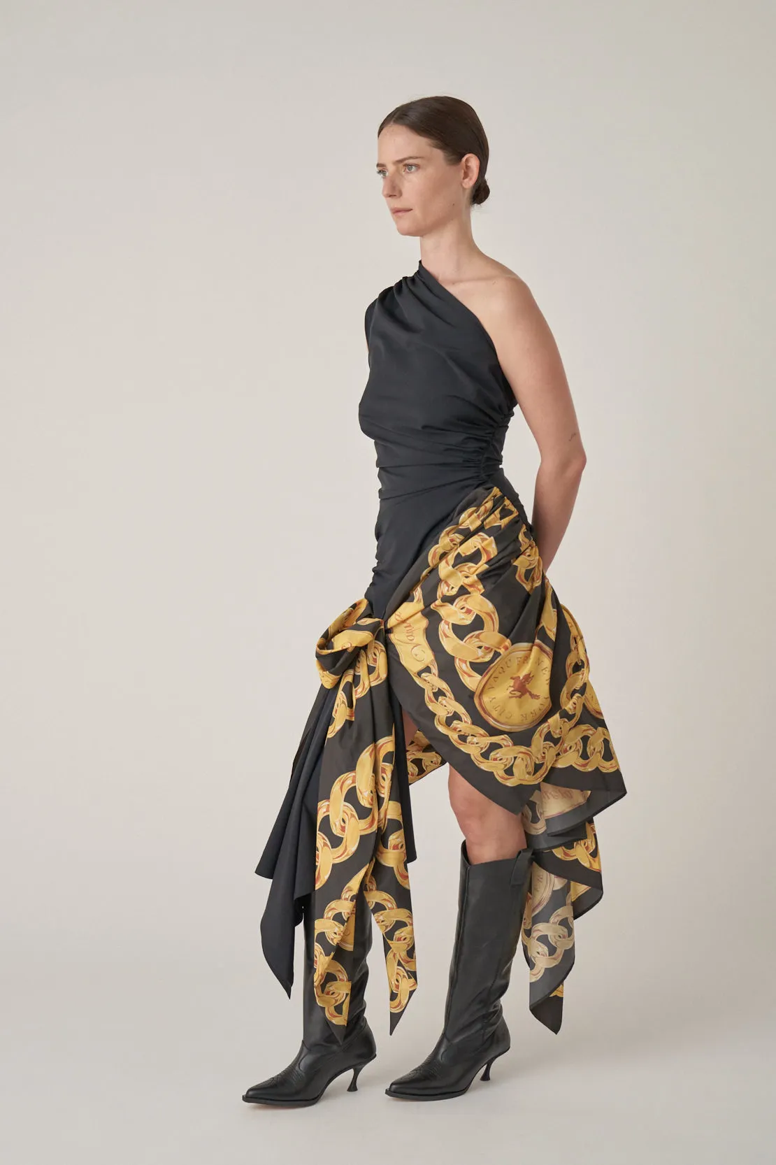 Woven Scarf Dress