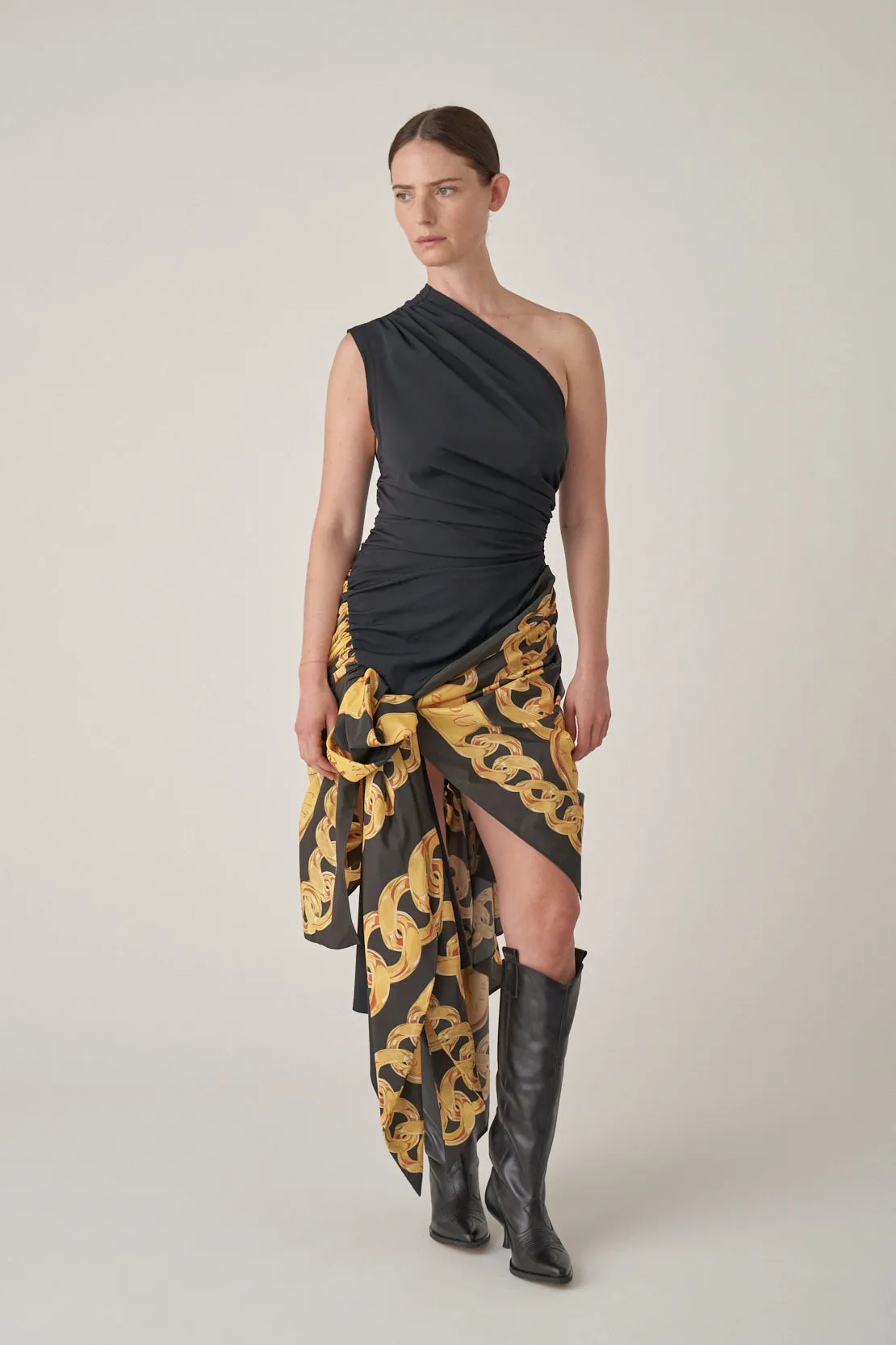 Woven Scarf Dress