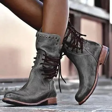 Zebbie - Leather Boots